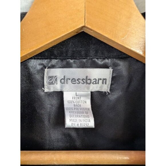 Dressbarn women's size large velvet christmas vest applique presents & trees V1 - Picture 3 of 4